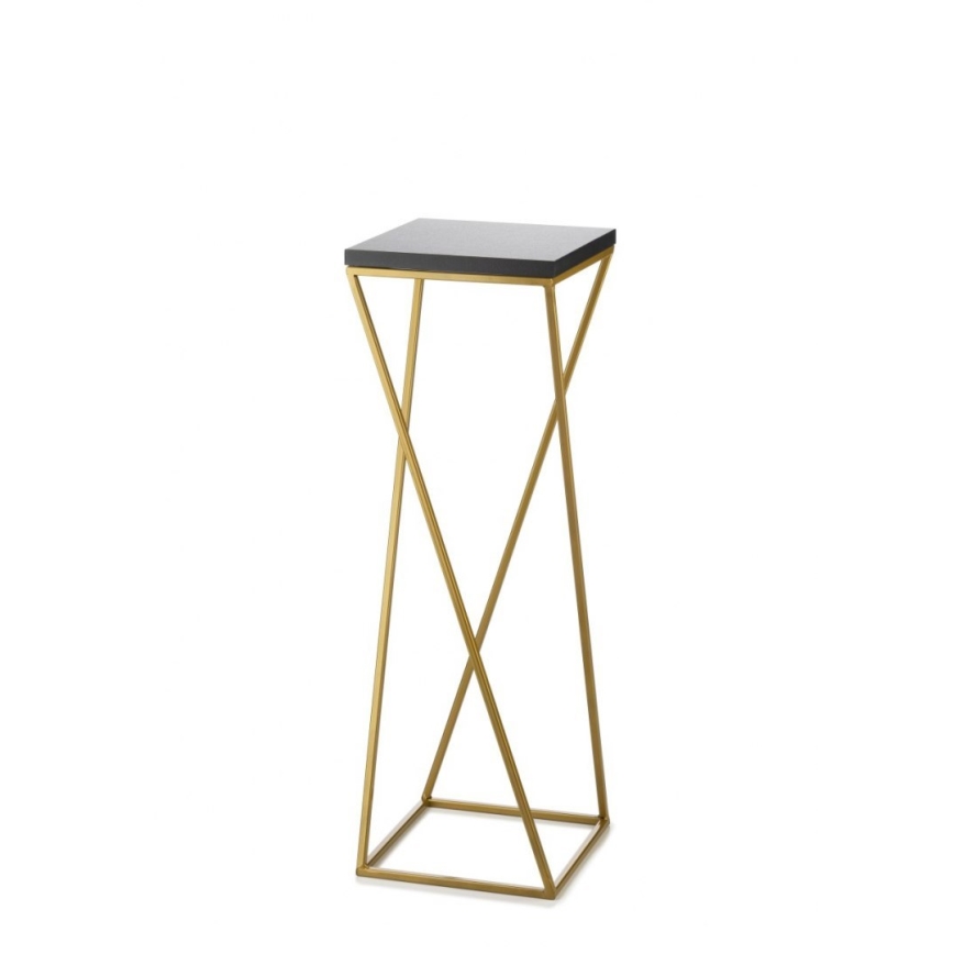 Suporte para flores LOFT 70x24 cm dourado/preto