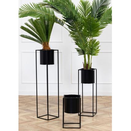 Suporte para flores RING 100x23 cm preto