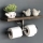 Suporte para papel higiénico com uma prateleira BORU 12x40 cm abeto