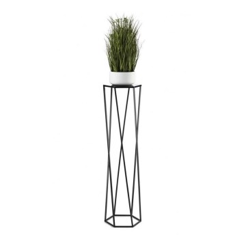 Suporte para plantas 100x24 cm preto