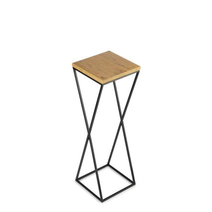 Suporte para plantas 70x24 cm preto/marrom