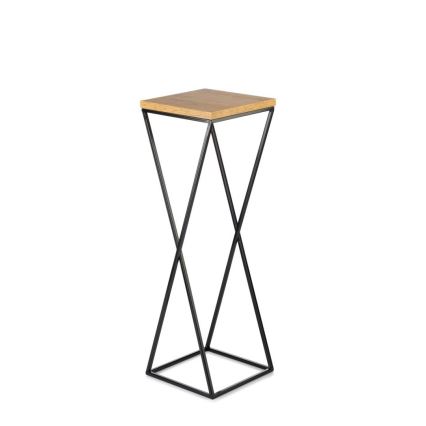 Suporte para plantas 70x24 cm preto/marrom