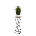 Suporte para plantas 70x24 cm preto/marrom