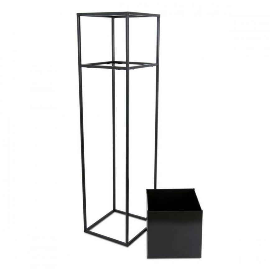 Suporte para plantas 90x24 cm preto