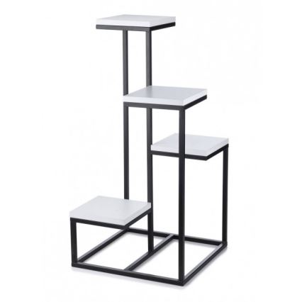 Suporte para plantas KASKADA 79x40 preto/branco
