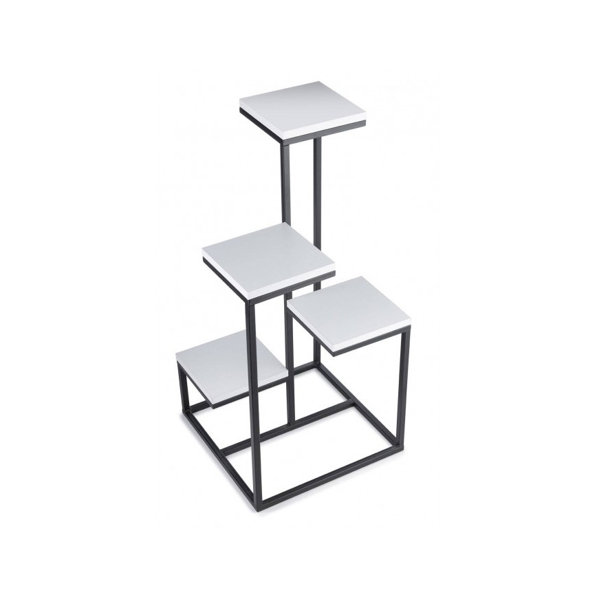 Suporte para plantas KASKADA 79x40 preto/branco