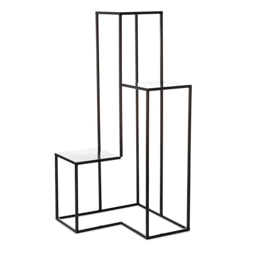 Suporte para plantas KASKADA 85x40 cm preto