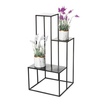 Suporte para plantas KASKADA 85x40 cm preto