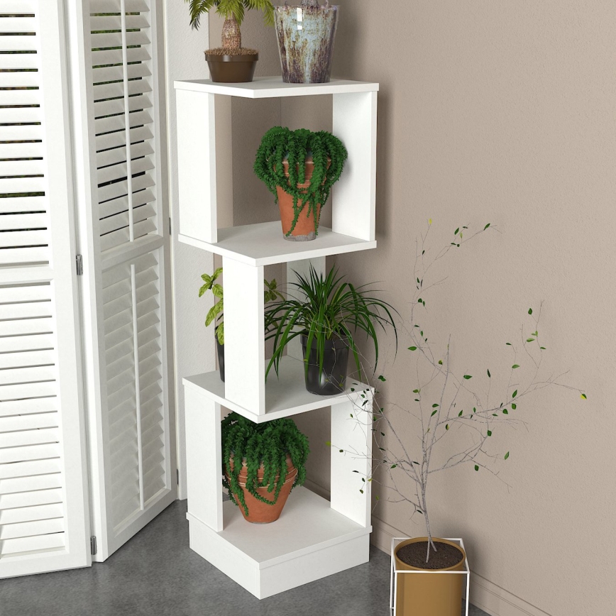 Suporte para plantas LEVANDER 120,4x35 cm branco