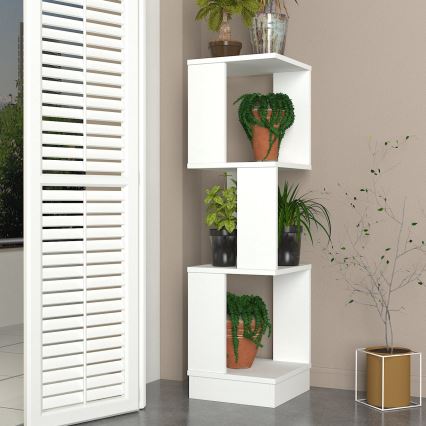 Suporte para plantas LEVANDER 120,4x35 cm branco