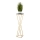 Suporte para plantas LOFT 100x24 cm dourado/preto