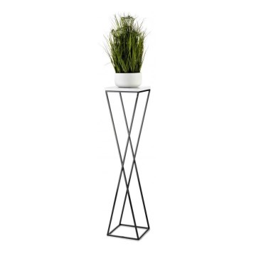 Suporte para plantas LOFT 100x24 cm preto/branco