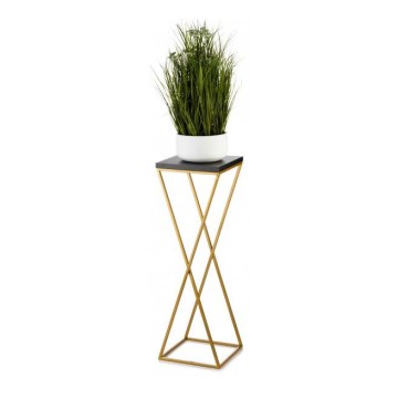 Suporte para plantas LOFT 70x24 cm dourado/preto