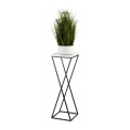 Suporte para plantas LOFT 70x24 cm preto/branco