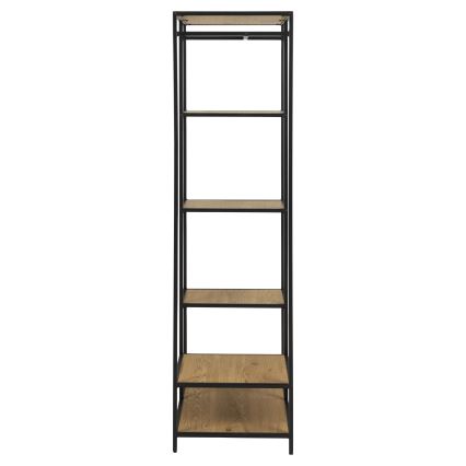 Suporte para roupa SARON carvalho/preto