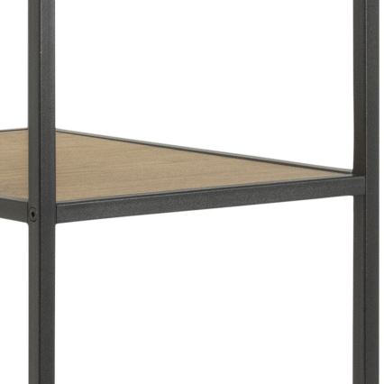 Suporte para roupa SARON carvalho/preto