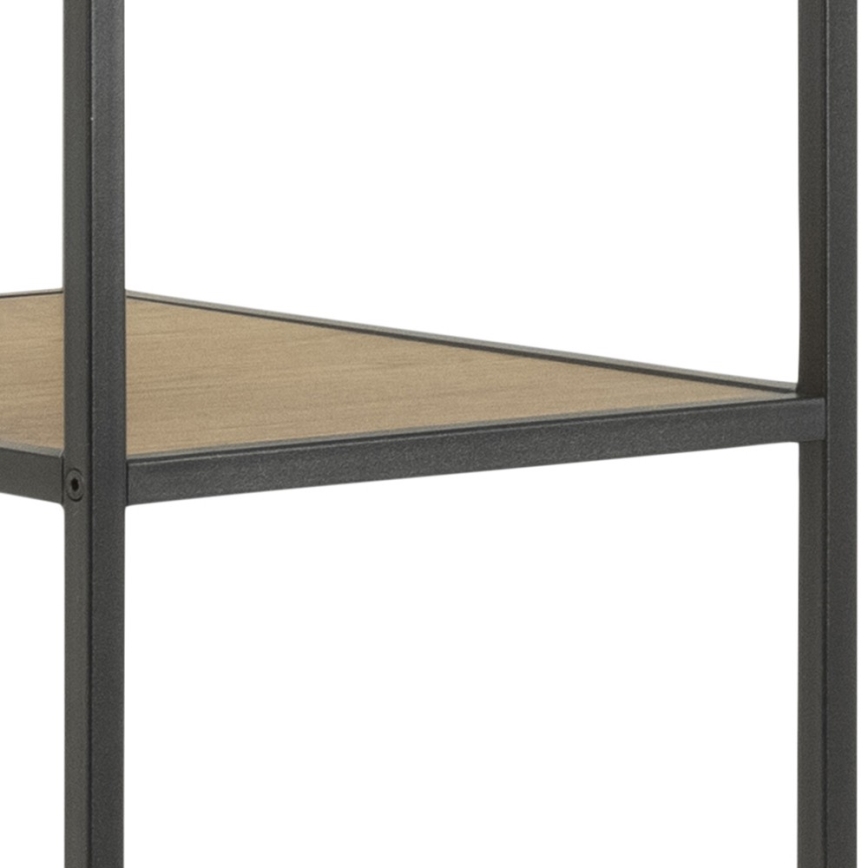 Suporte para roupa SARON carvalho/preto