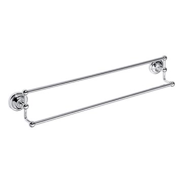 Suporte para toalhas 66,5x12,5 cm prateado
