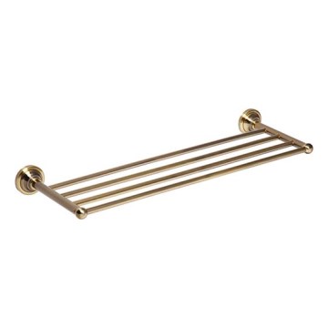 Suporte para toalhas 66,5x6,5 cm bronze