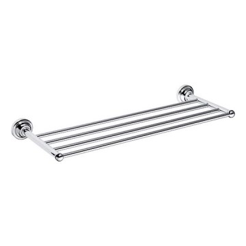 Suporte para toalhas 66,5x6,5 cm prateado