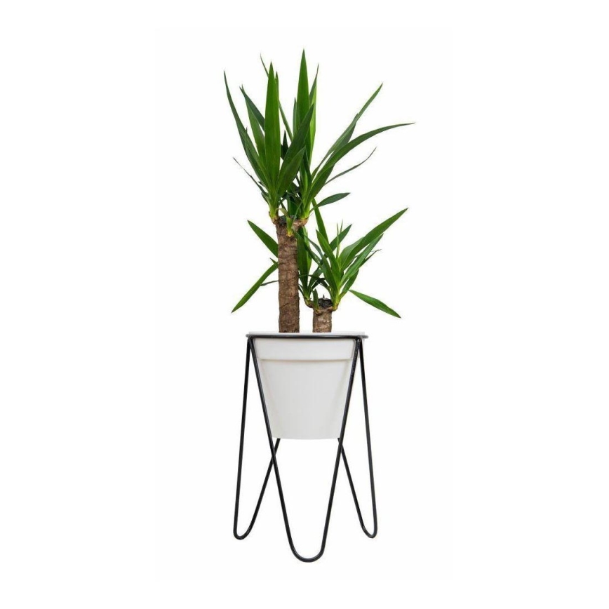 Suporte para vaso de flores LOFT 50x30 cm preto