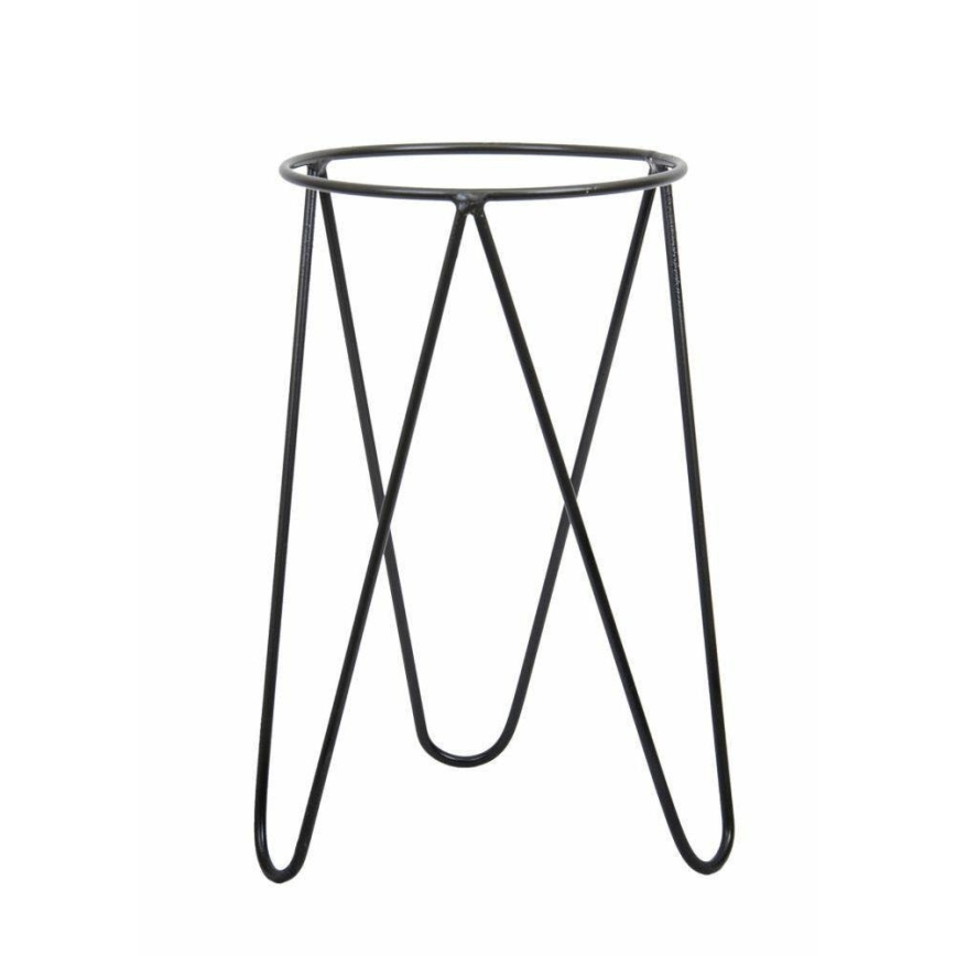 Suporte para vaso de flores LOFT 50x30 cm preto
