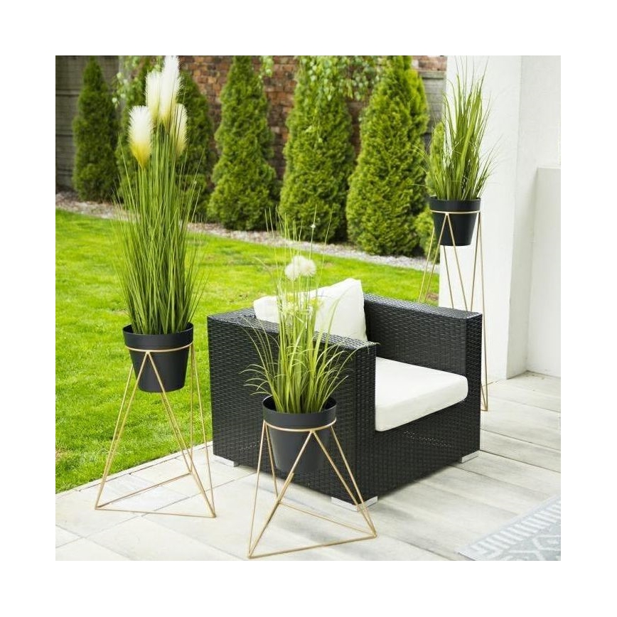 Suporte para vaso de flores TRIANGL 40x45 cm dourado