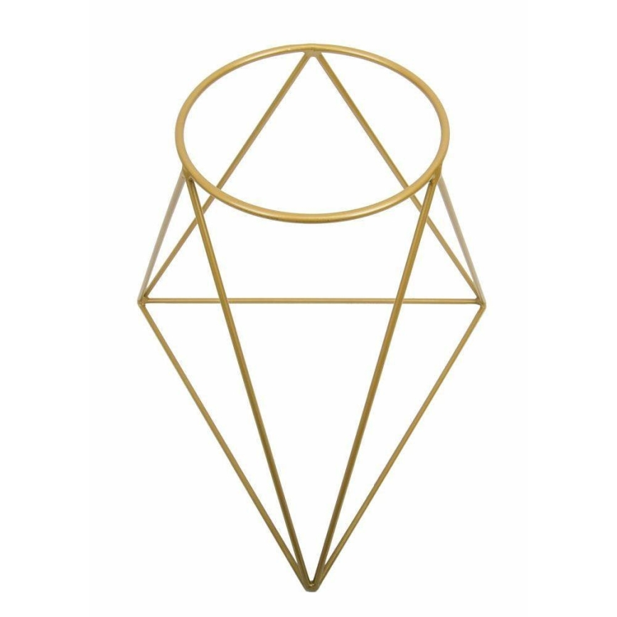 Suporte para vaso de flores TRIANGL 40x45 cm dourado