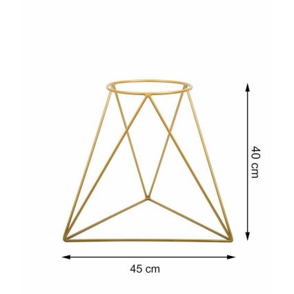 Suporte para vaso de flores TRIANGL 40x45 cm dourado