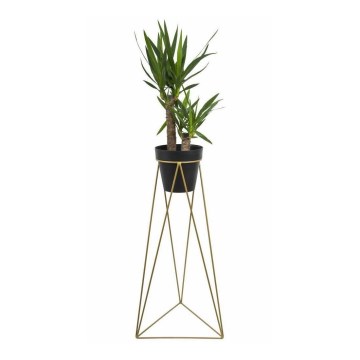 Suporte para vaso de flores TRIANGL 90x50 cm dourado