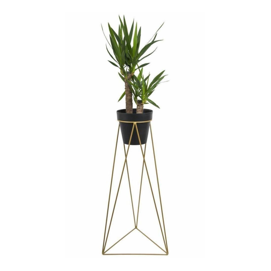 Suporte para vaso de flores TRIANGL 90x50 cm dourado