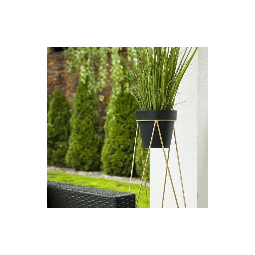 Suporte para vaso de flores TRIANGL 90x50 cm dourado