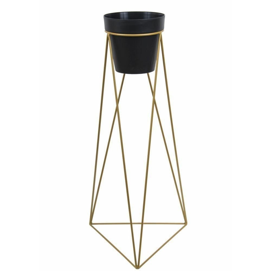 Suporte para vaso de flores TRIANGL 90x50 cm dourado
