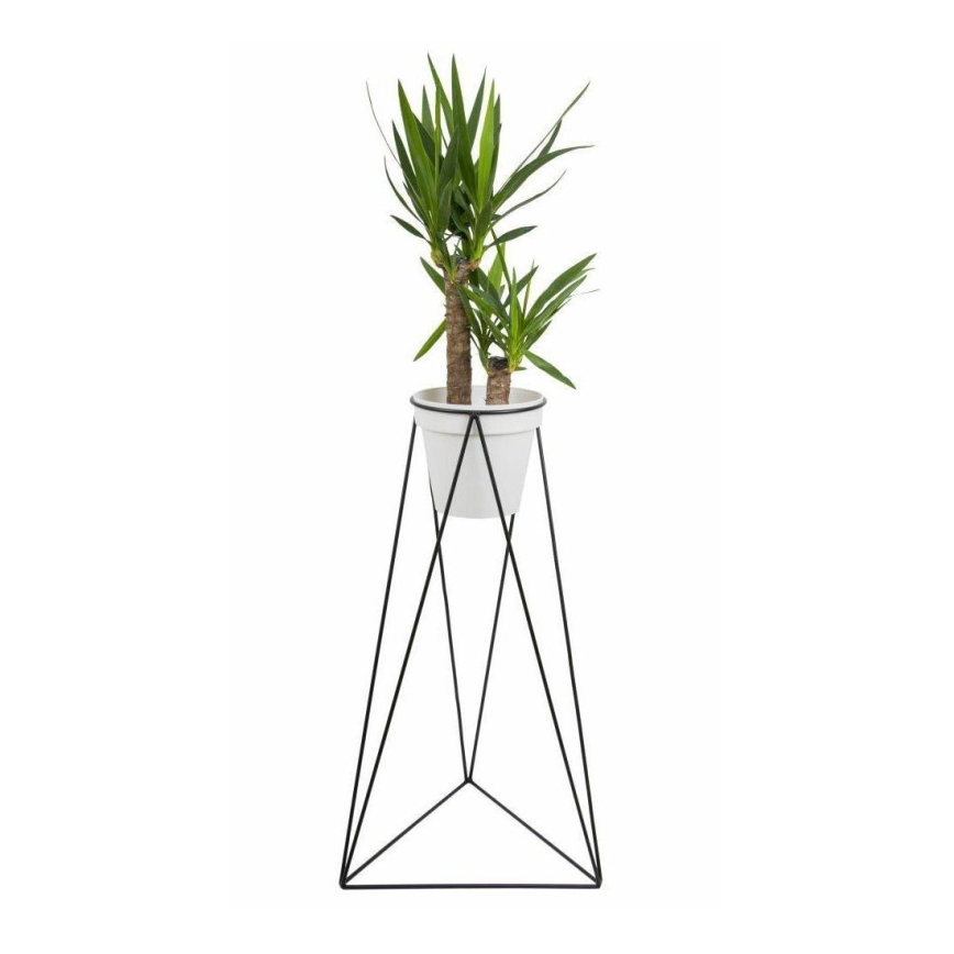 Suporte para vaso de flores TRIANGL 90x50 cm preto