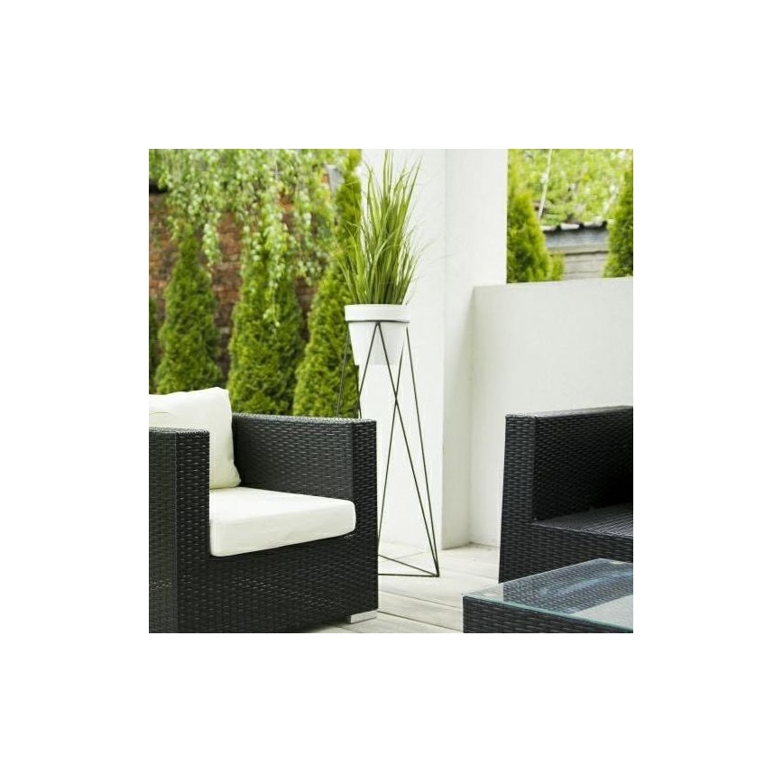 Suporte para vaso de flores TRIANGL 90x50 cm preto