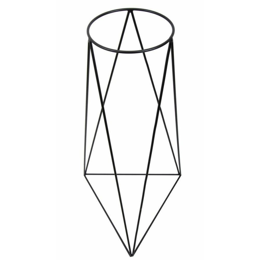 Suporte para vaso de flores TRIANGL 90x50 cm preto