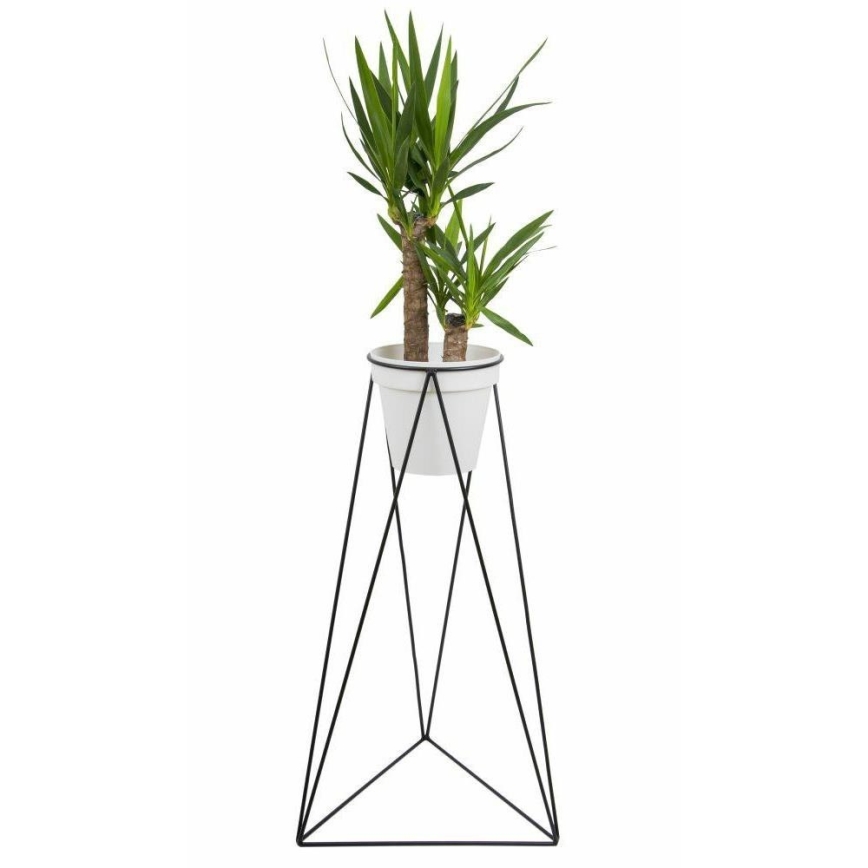 Suporte para vaso de flores TRIANGL 90x50 cm preto