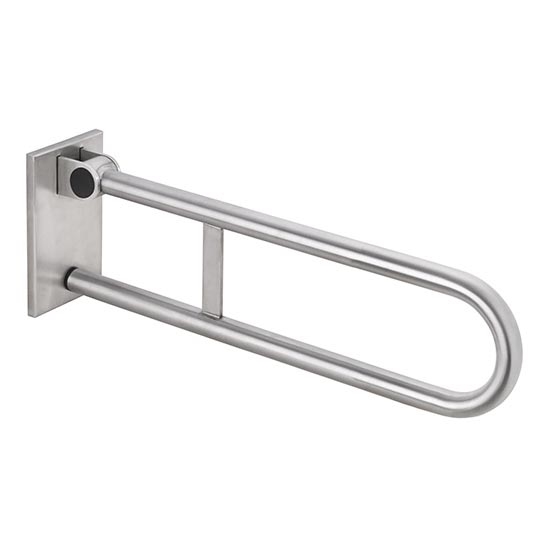 Suporte rebatível 12x22,5 cm aço inoxidável/prateado