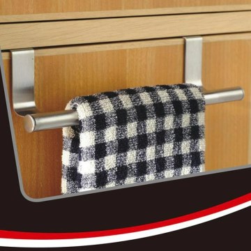 Suporte suspenso para toalhas 8x23,5 cm aço inoxidável