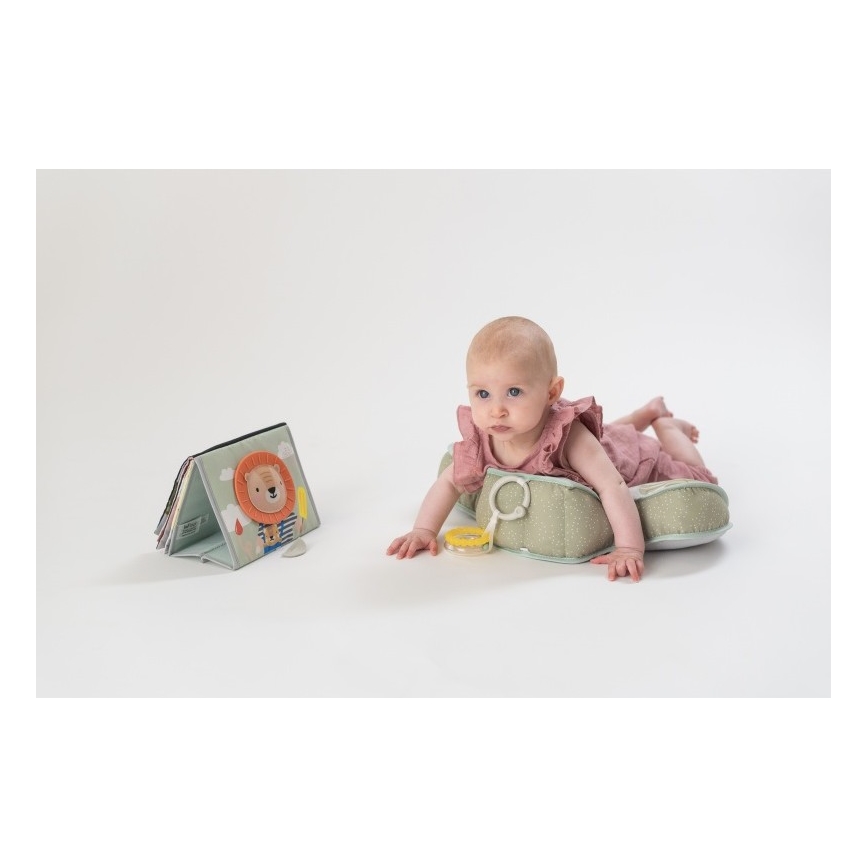 Taf Toys - Almofada para bebé de barriga para baixo TUMMY-TIME savana