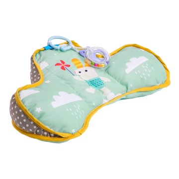 Taf Toys - Almofada para bebé de barriga para baixo TUMMY-TIME verde