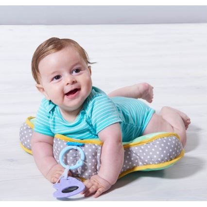 Taf Toys - Almofada para bebé de barriga para baixo TUMMY-TIME verde