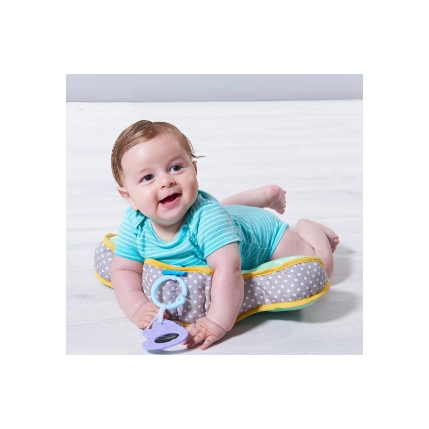 Taf Toys - Almofada para bebé de barriga para baixo TUMMY-TIME verde