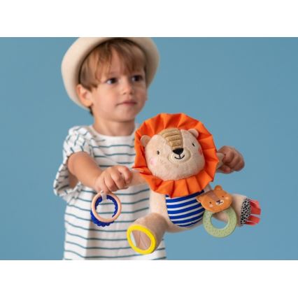 Taf Toys - Brinquedo de peluche com acessório para morder 25 cm leão