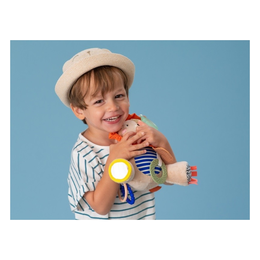 Taf Toys - Brinquedo de peluche com acessório para morder 25 cm leão