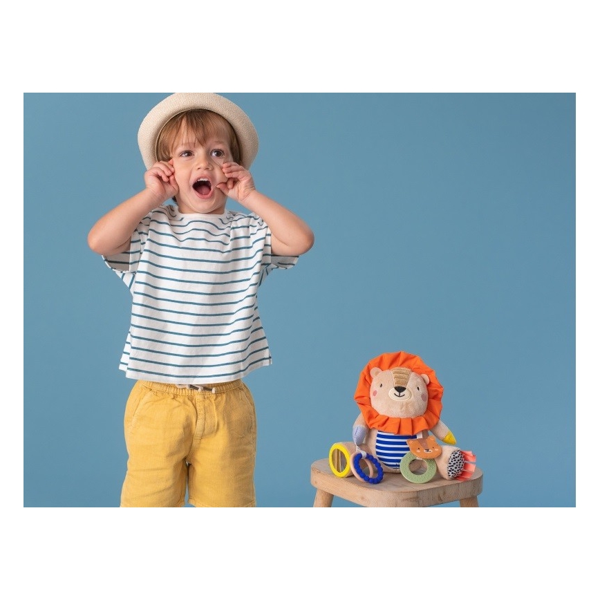 Taf Toys - Brinquedo de peluche com acessório para morder 25 cm leão