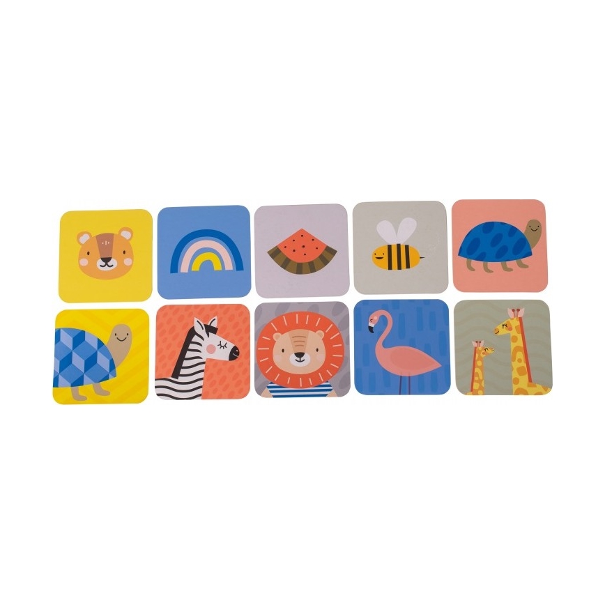 Taf Toys - Cartões para bebé de barriga para baixo 18 pçs