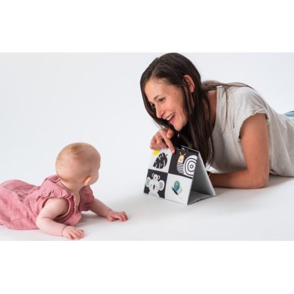 Taf Toys - Livro têxtil para crianças com espelho preto