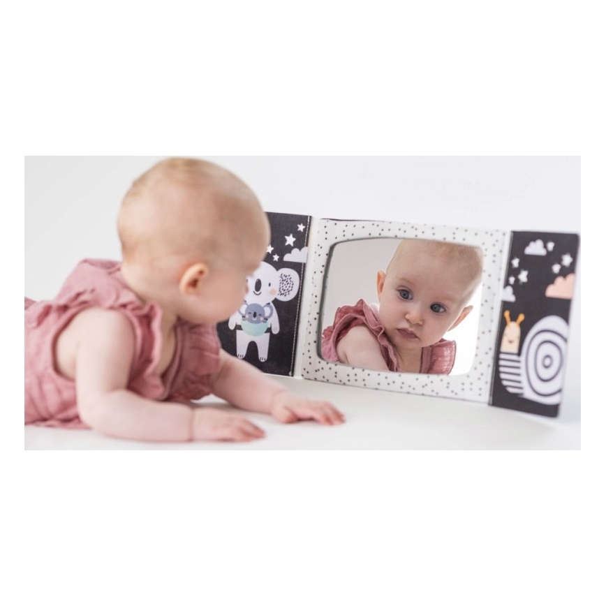 Taf Toys - Livro têxtil para crianças com espelho preto