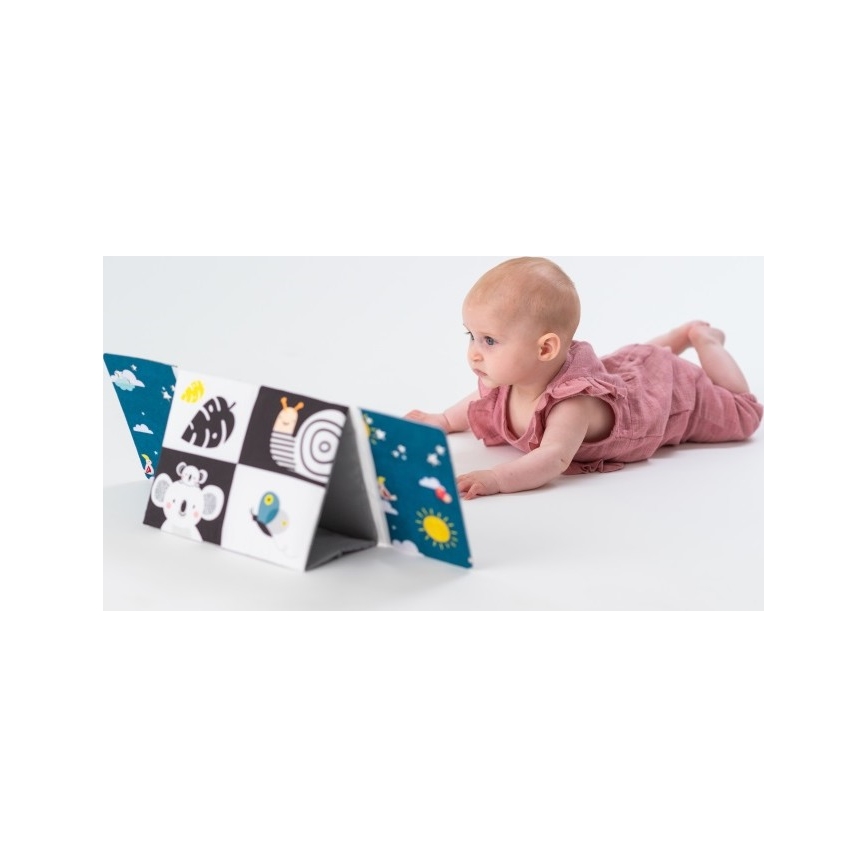 Taf Toys - Livro têxtil para crianças com espelho preto